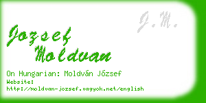 jozsef moldvan business card